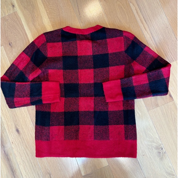 Old Navy Medium Women’s Buffalo Check Crewneck Sweater. Classic & Comfort - Picture 2 of 5